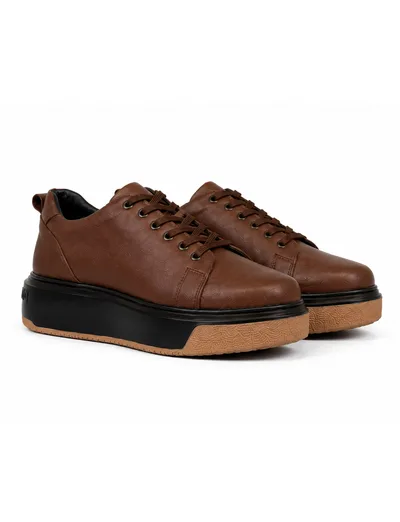 Cognac Gumsole Platform Sneaker Erkek