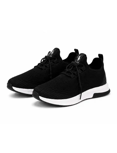Black Knit Motion Runner Erkek
