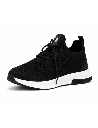 Black Knit Motion Runner Erkek