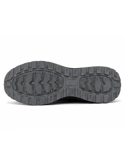 Black Terrain Leather Runner Erkek
