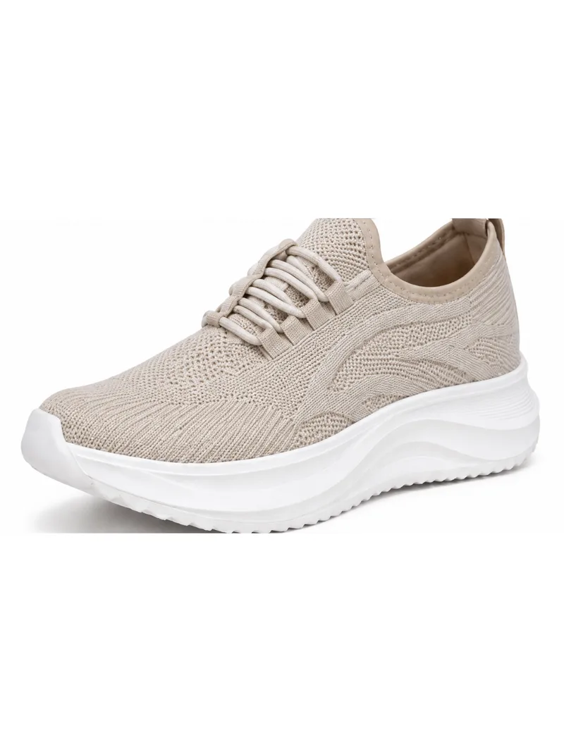 Cream Knit Motion Runner Kadın